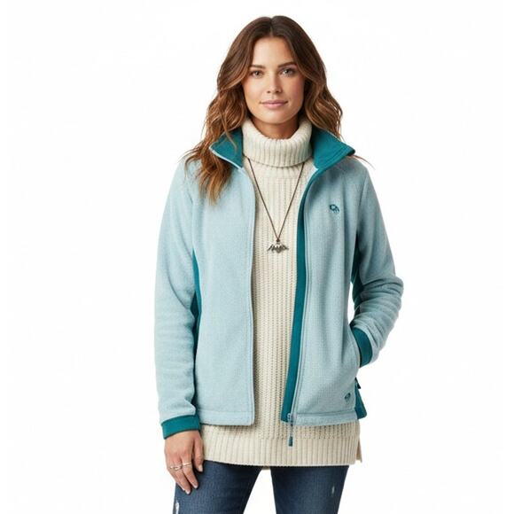 Mountain Hardwear Women's Full Zip Stand Collar Hi-Pile Sherpa Jacket Green, S - Picture 10 of 10